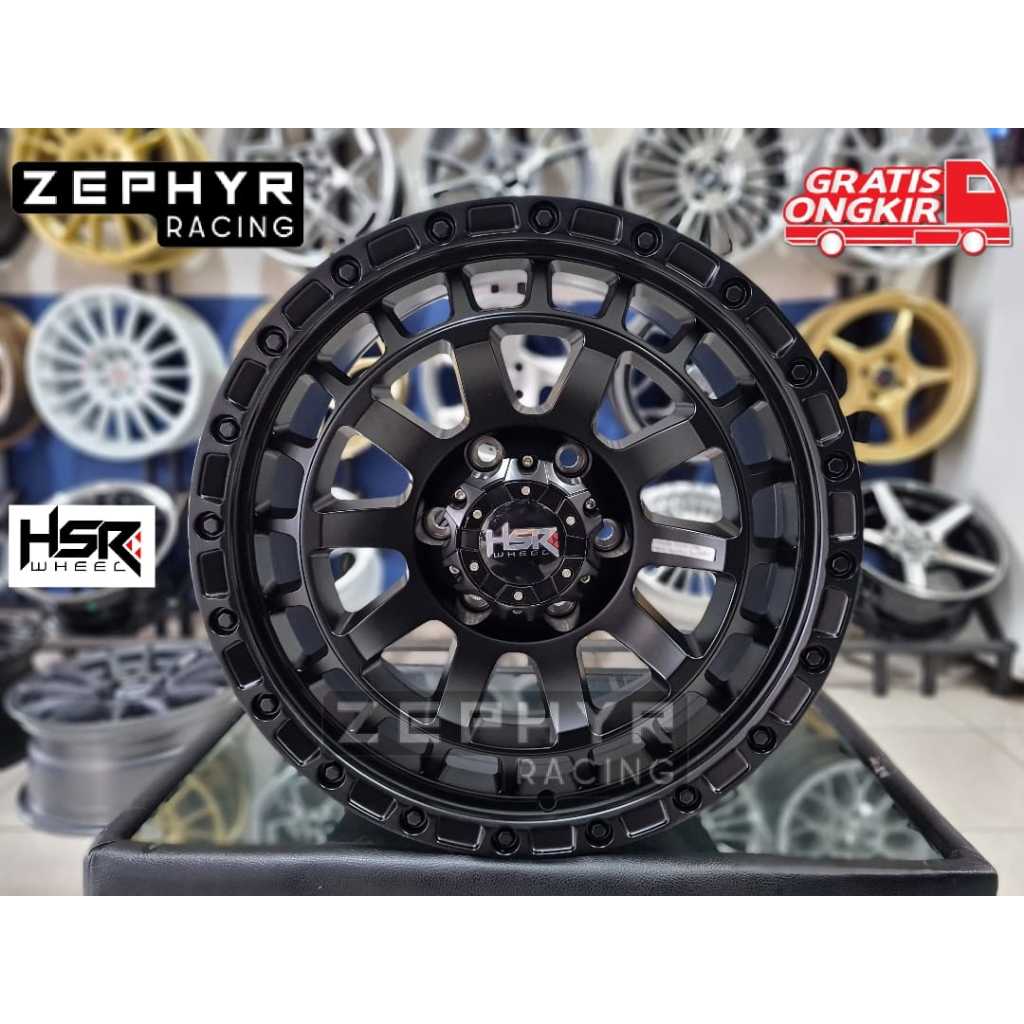 velg HSR type komoro  ring 18 untuk pajero, fortuner, hilux, triton hsr r18 velg mobil R18