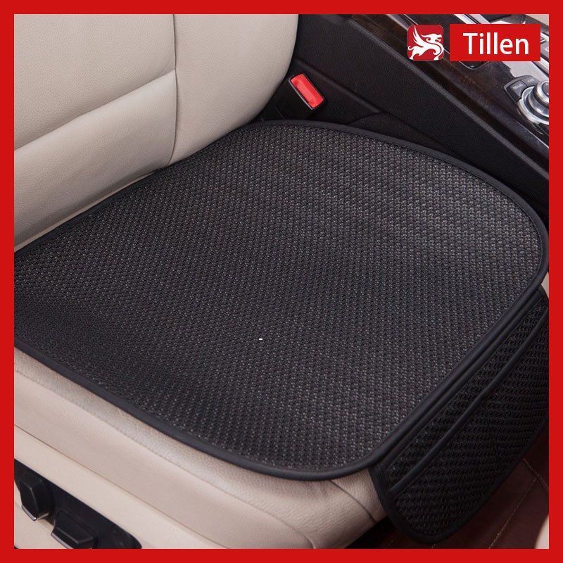 Bantal Kursi Mobil Sutra Es Cover Jok Mobil Kursi Depan Belakang 1PCS Alas Duduk Jok Mobil