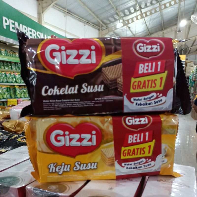 

GIZZI Coklat dan keju 122 gr BUY 1 GET 1