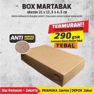 

Box Martabak / Kotak Martabak Kraft Laminasi
