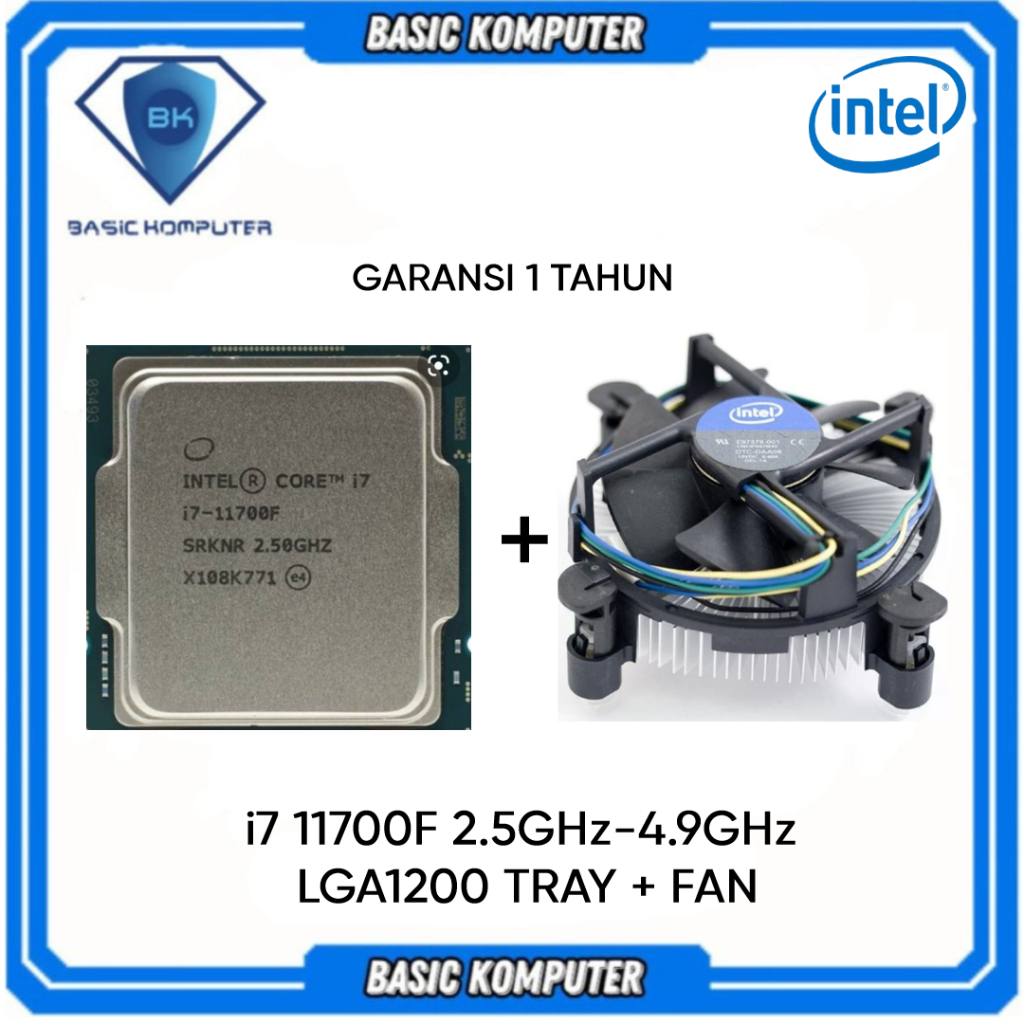 PROCESSOR INTEL CORE I7 11700F SOCKET LGA 1200 TRAY + FAN
