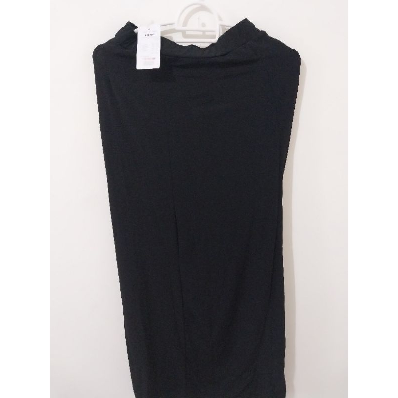 Rok hitam polos warna hitam size S