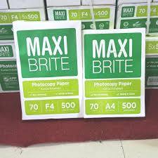 

(200 LEMBAR) KERTAS HVS MAXI BRITE A4 70GSM