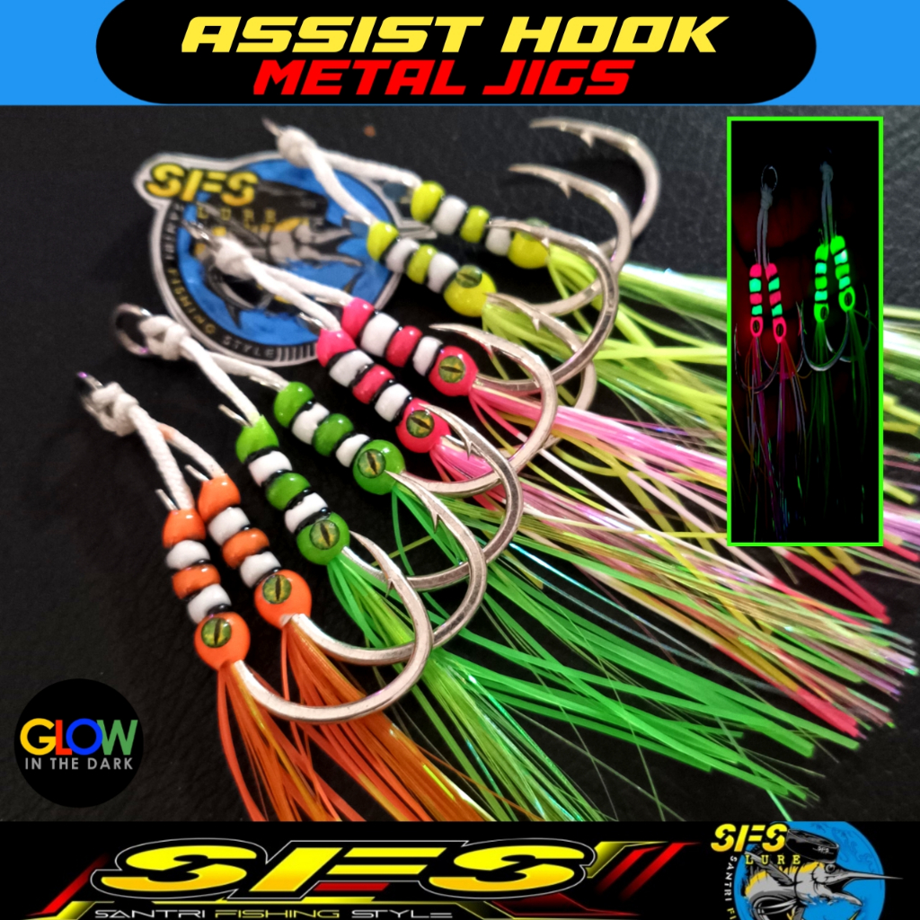 ASSIST HOOK METAL JIG ASSIST HOOK ISEAMA ASSIST HOOK JIG ASSIST HOOK MICRO JIG KAIL METAL JIG UMPAN 