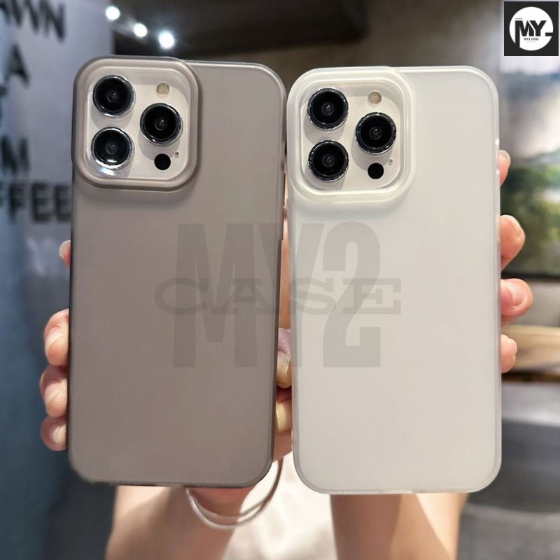 Casing Ponsel Matte Dove Ultra-tipis For Ip 11 12 13 14 15 16 Pro Plus ProMax Simple High-End Phone 