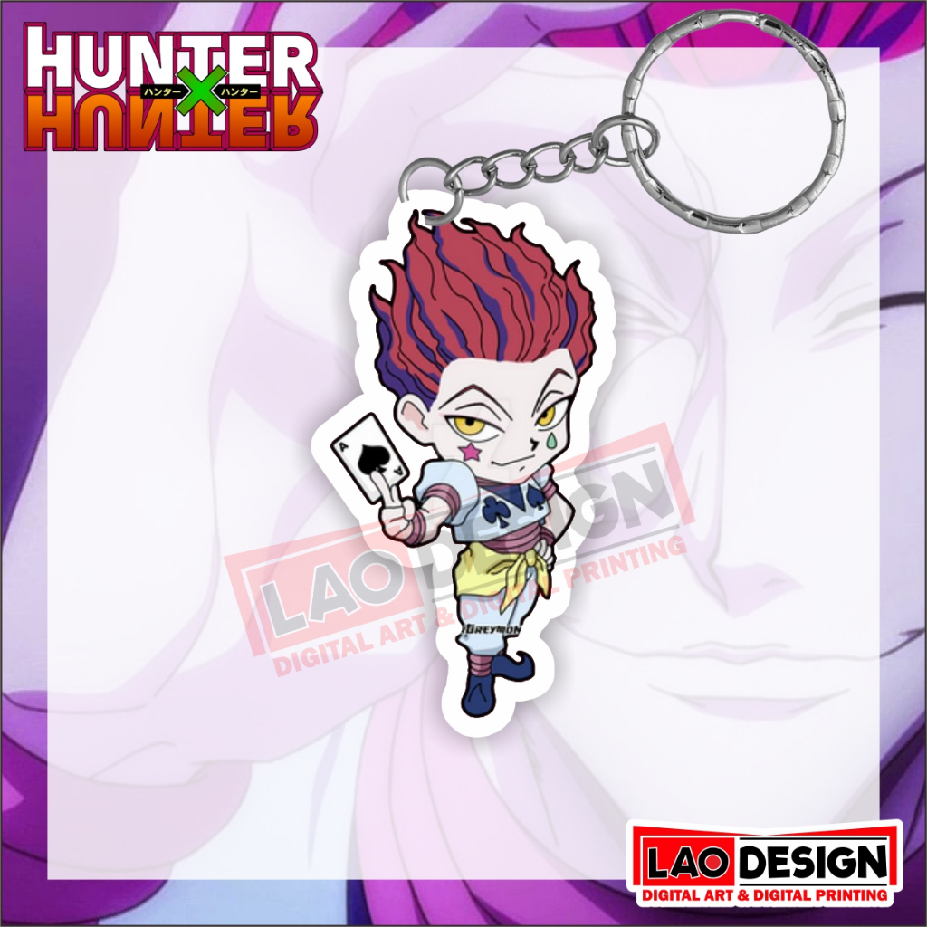Gantungan Kunci Hisoka Kurta Hunter X Hunter - Gantungan Kunci Anime - Gantungan Kunci Akrilik - Key