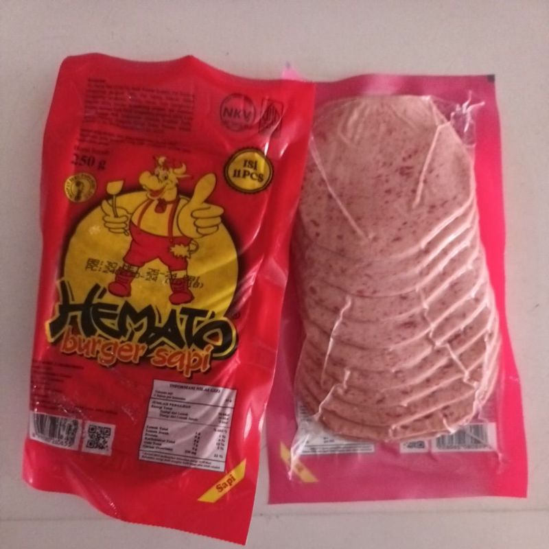 

Hemato Burger Sapi 11pcs 250g