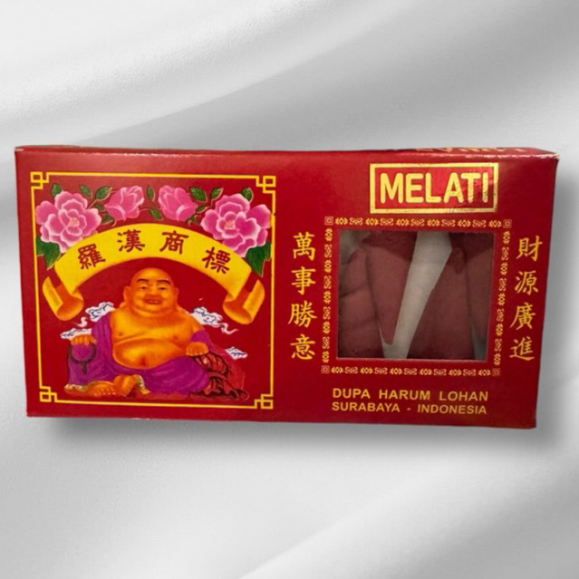 Dupa Kerucut Lohan Melati - Isi 10pcs - Merah