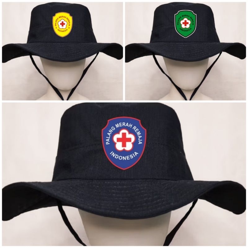 TOPI RIMBA PMR SEKOLAH / TOPI ORGANISASI SEKOLAH LAKI-LAKI PEREMPUAN / BISA COD READY MAKASSAR