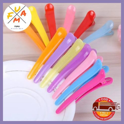 Jepit bebek 8 cm plastik jepitan rambut warna-warni colorfull / Jepit Salon / Jepit bebek
