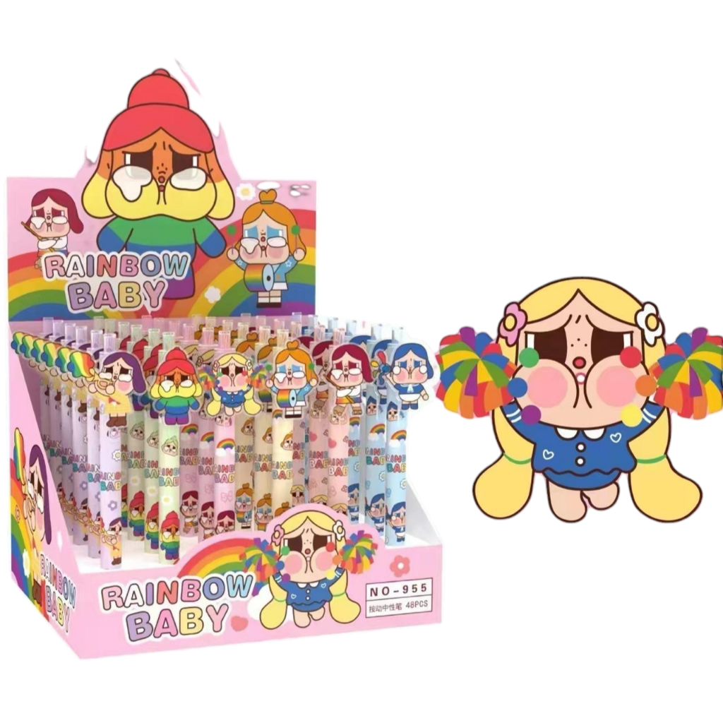 

(6 PCS) PULPEN GEL CLICK 955 CRY BABY ACRYLIC CLIP (0.5mm) / GEL PEN / PENA VIRAL