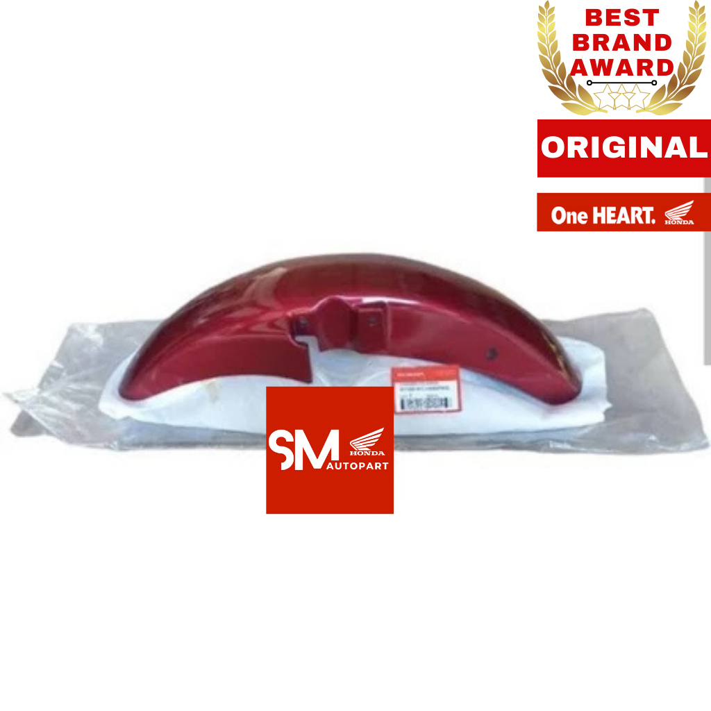 61100-KCJ-690FMD Slebor Spakbor Depan Original Honda Tiger old 2000 Merah Hati