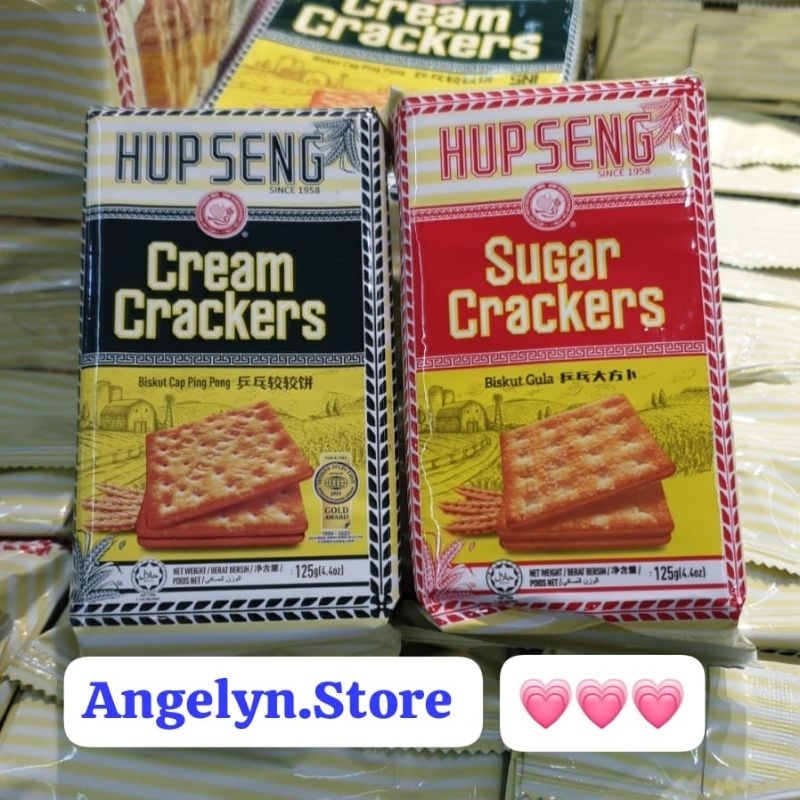 

READY PROMO 11.11 Hupseng Mini sugar crackers cream creacker biskuit product of malaysia berat 125gram