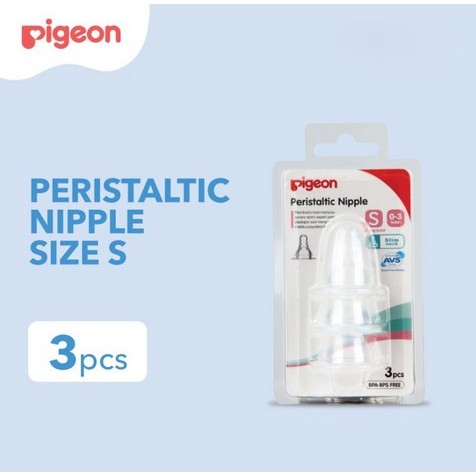 ❤ GB ❤ Pigeon Baby Peristaltic Nipple Slim Neck | Dot Standart Peristaltik Ulir Ukuran Size S, M, Y,
