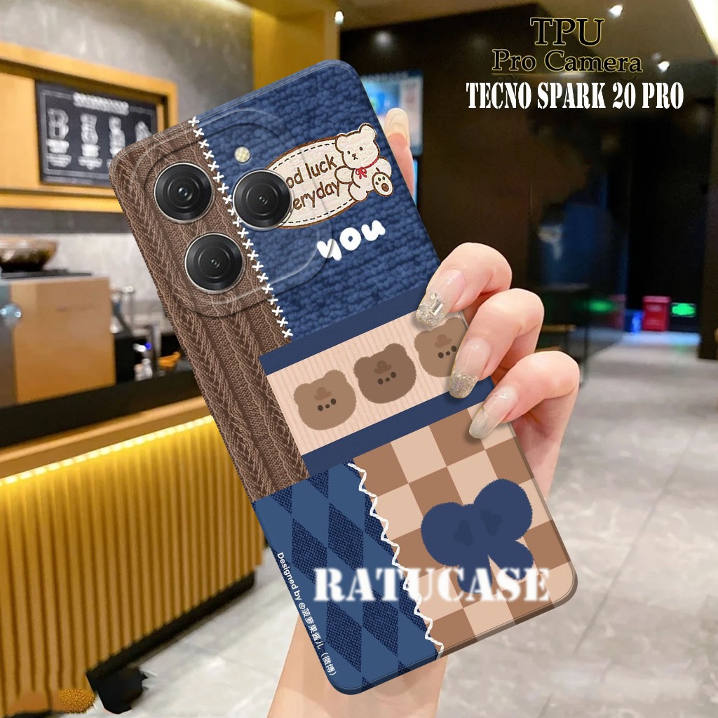 CASE TECNO SPARK 20 PRO SPARK 20 SPARK 20C - Softcase Pro Camera Tecno Spark 20 MOTIF  Case Pro Came