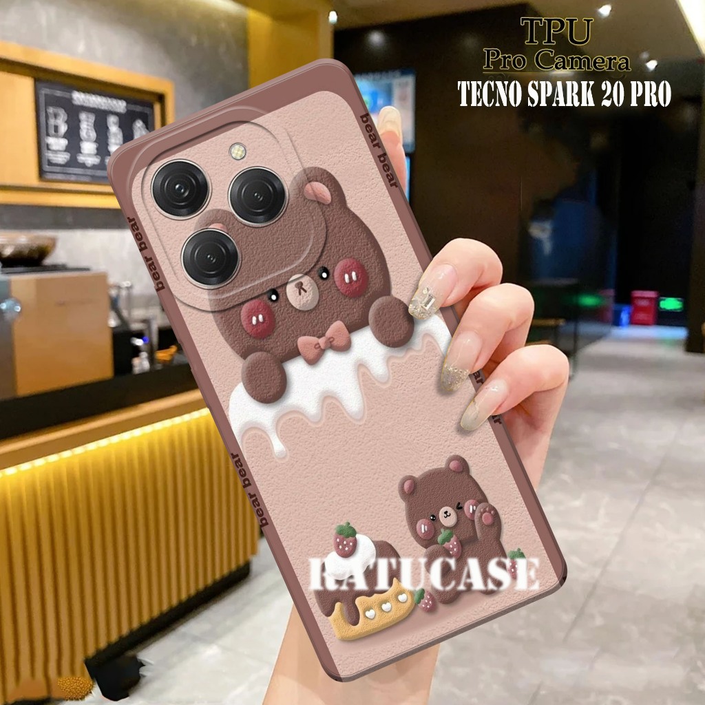 CASE TECNO SPARK 20 PRO SPARK 20 SPARK 20C - Softcase Pro Camera Tecno Spark 20 MOTIF  Case Pro Came