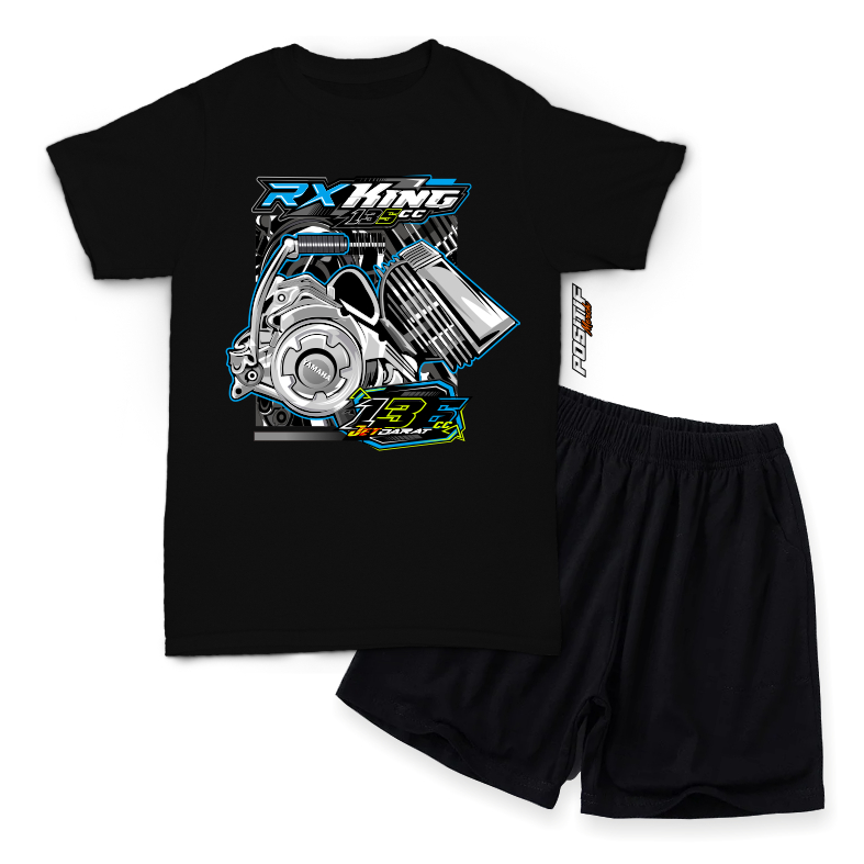 BAJU KAOS ANAK SETELAN MOTOR RX KING DISTRO POSITIF MERCH