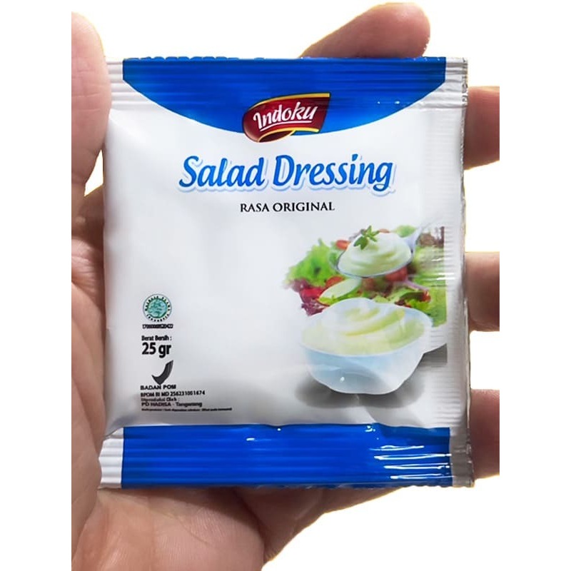 

Indoku Salad Dressing Rasa Original 25gr kemasan Sachet Biru