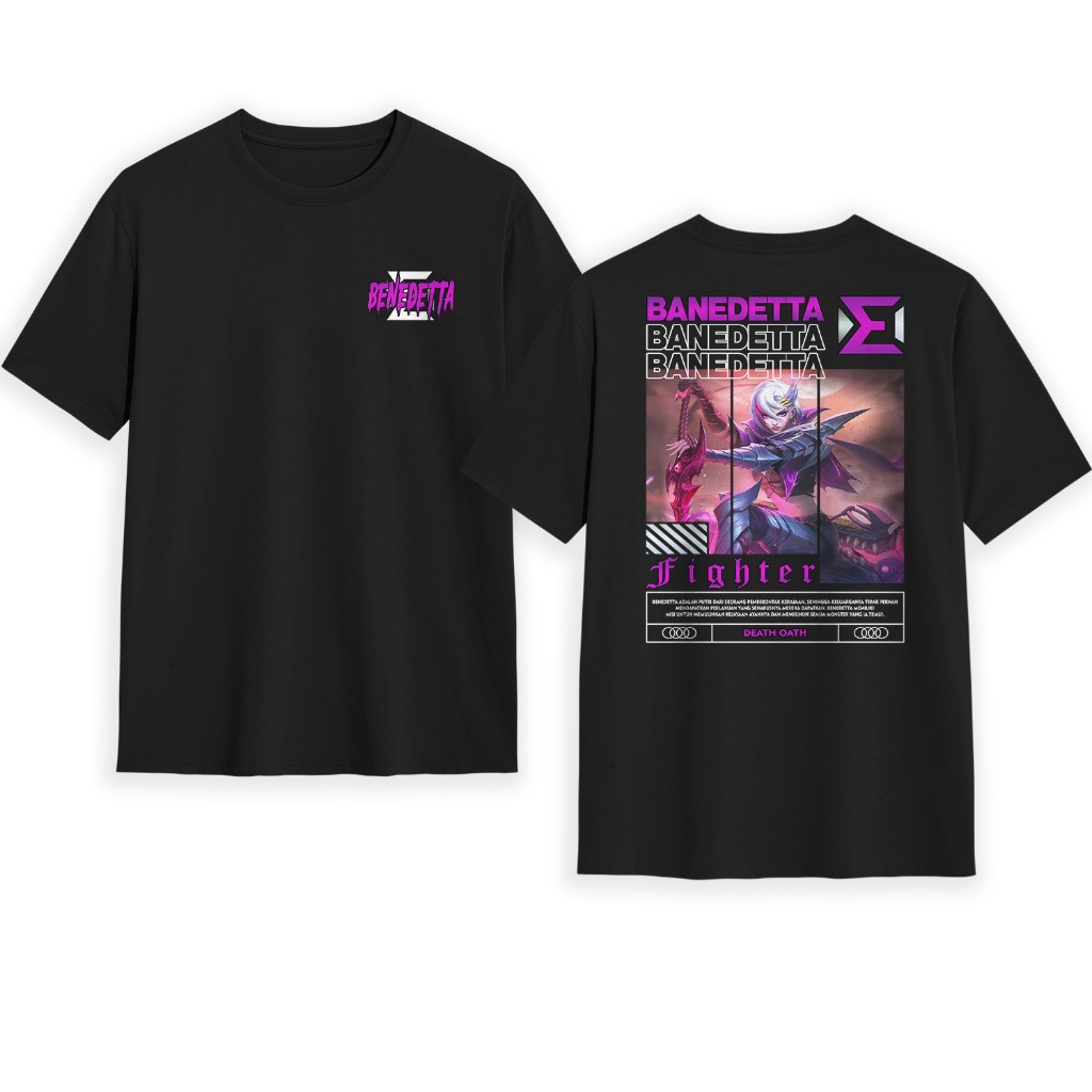 Kaos Mobile Legends - Baju Skin Benedetta Collector - Kaos Dewasa Pria Wanita Terbaru