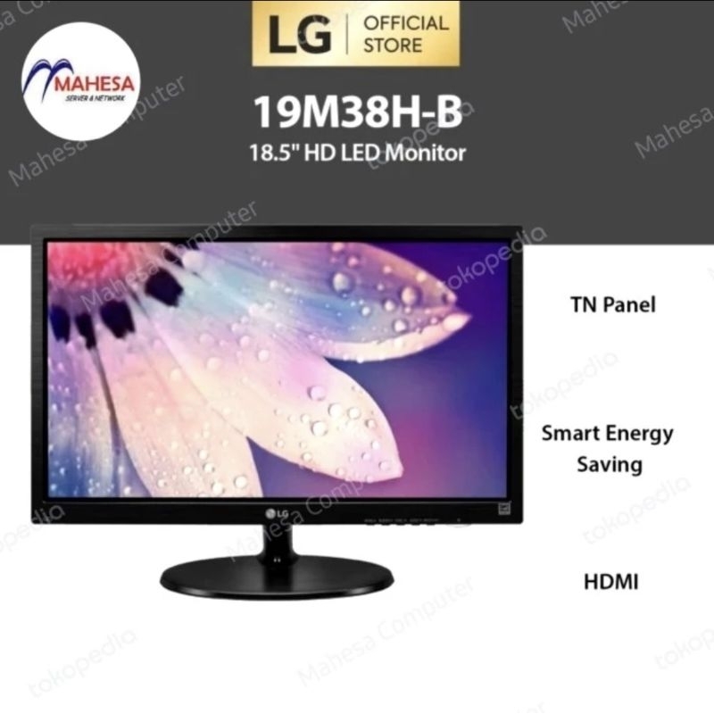 MONITOR LED LG 19M38 19" LCD 19 inch Wide Screen 19inch NEW IN BOX HDMi VGA 19M38H 19M38A
