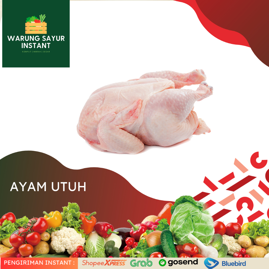 

AYAM UTUH 900gr - 1KG l Warung sayur instant