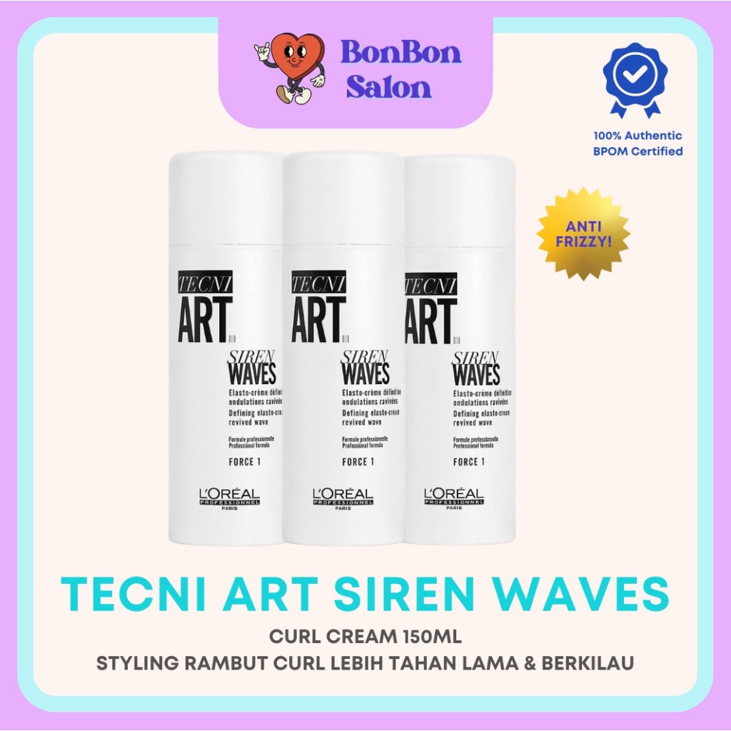 L'Oreal Professionnel Tecni Art Siren Waves 150 ml loreal siren waves Loreal Cream Rambut Curly