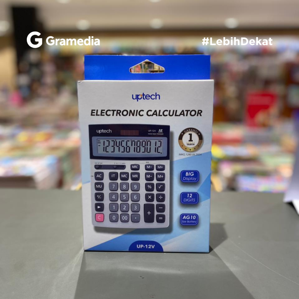 

Gramedia Jember - UPTECH ELECTRONIC CALCULATOR UP-12V