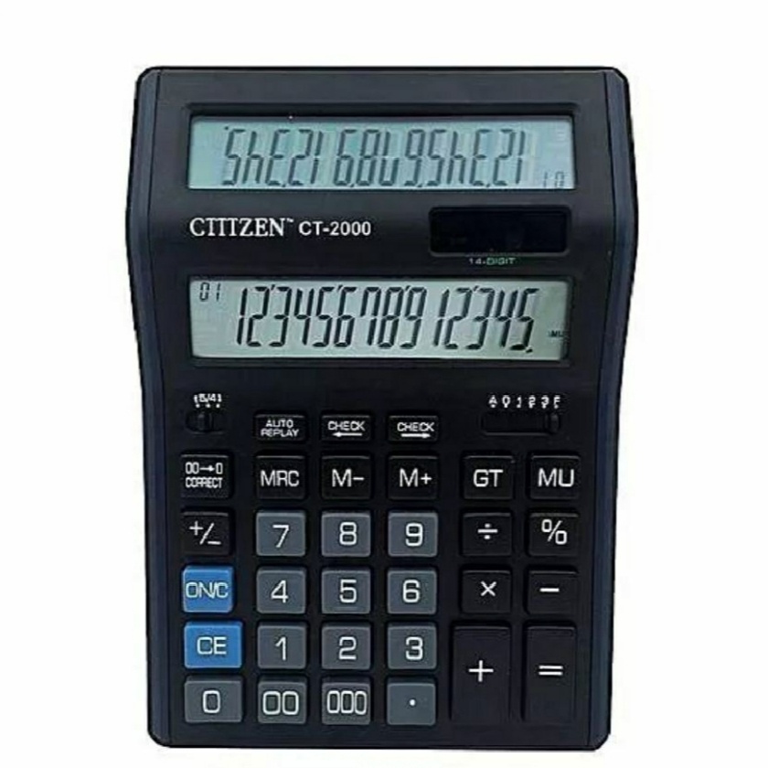 

Mega TOMID Kalkulator 2 Layar 12 Dit Kalkulator Dagang 2 display R111 S2
