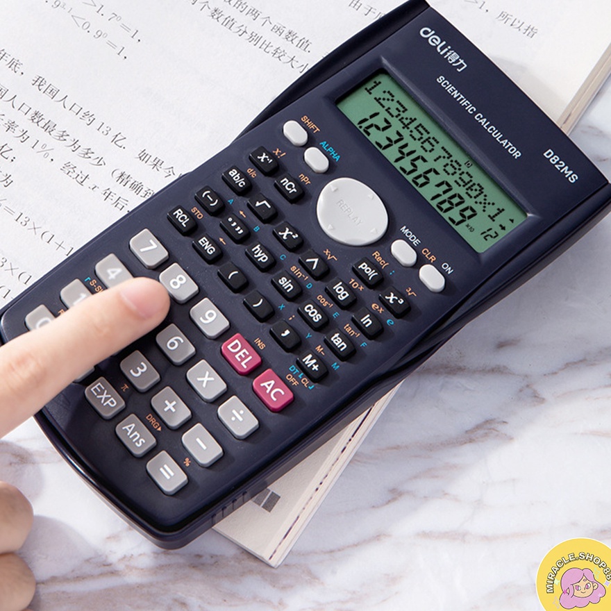 

KF7 MS Kalkulator Sekolah ScientificIlmiah Hitam KK82MSD