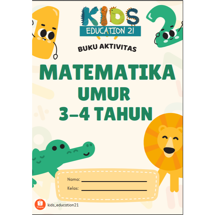 Worksheet Printable Matematika Usia 3-4 Tahun