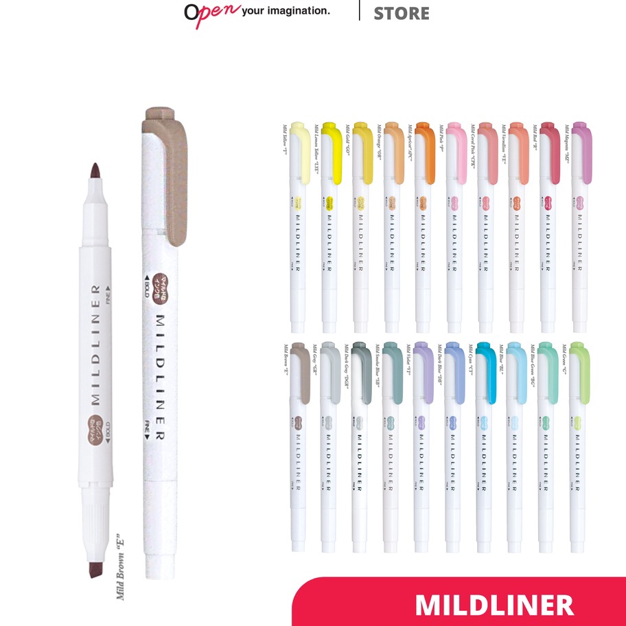 

FG2 ZEBRA Mildr Double Side Hhlhter Stabilo Dua Sisi Water Based Marker Spidol Warna