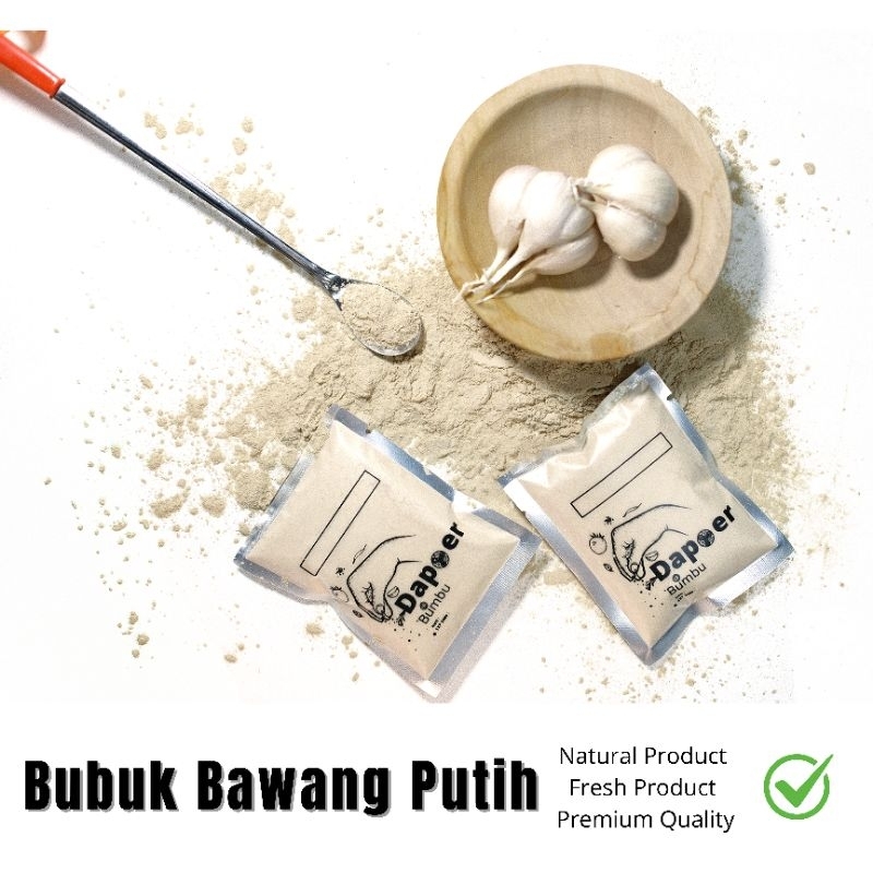 

Bubuk Bawang Putih Premium 20gr - Bumbu Dapur Alami, Bumbu Masakan | Dapoerbumbu Nusantara
