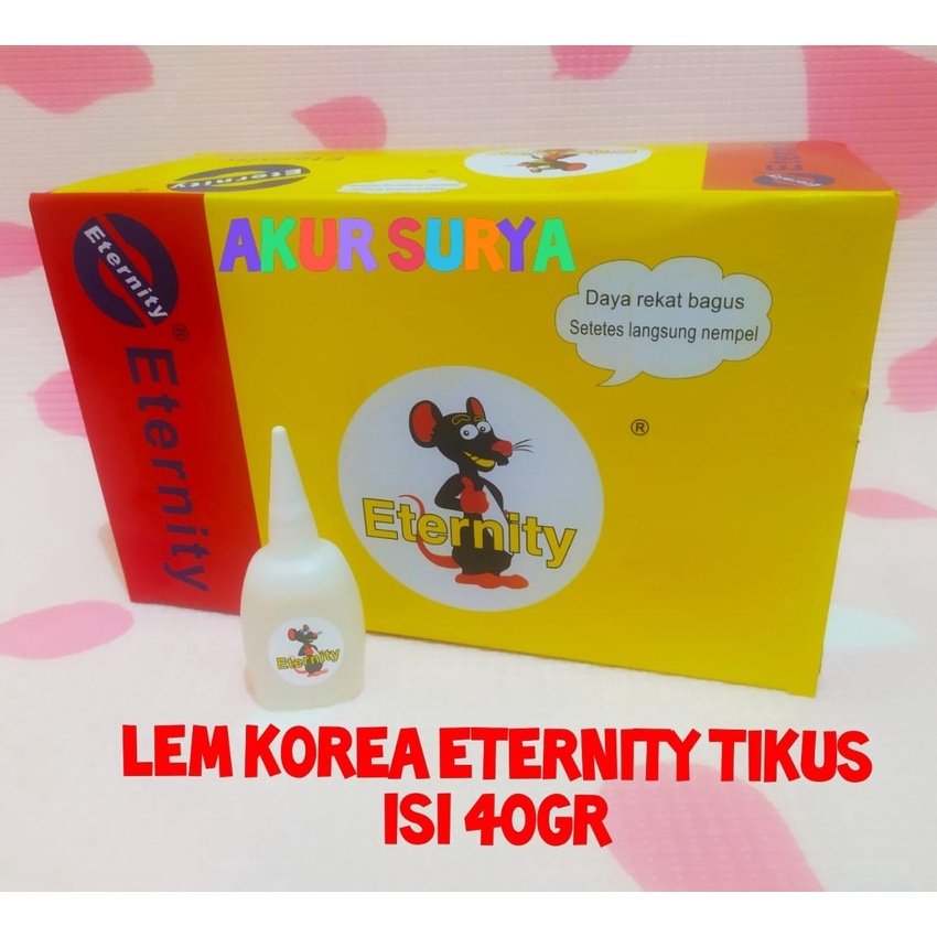 

Grosir ISI 2 PCS PAS 1 KILO LEM ETERNITY JUMBO GAMBAR TIKUS DUS BOX LEM KOREA ORINAL LEM SETAN LEM SERBAGUNA LEM SERBA GUNA LEM TETES CAIR LEM POWER GLUE LEM ALTECO ETERNITY JUMBO ORINAL