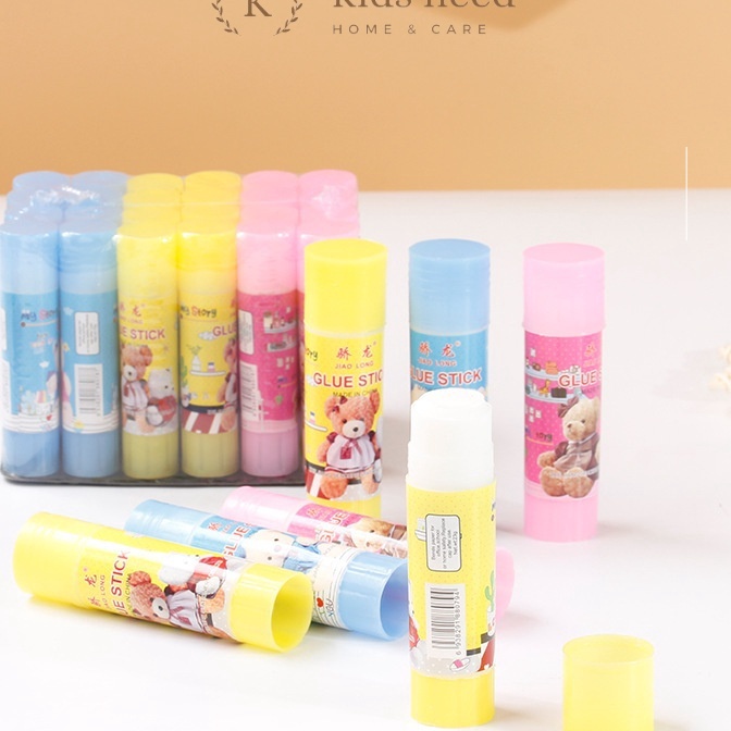 

berkualitas 1pak24pcs Glue Stick Fancy Kes Batang Glue Stik 1 Gram Karakter Motif Kartun Lem Stik Fancy
