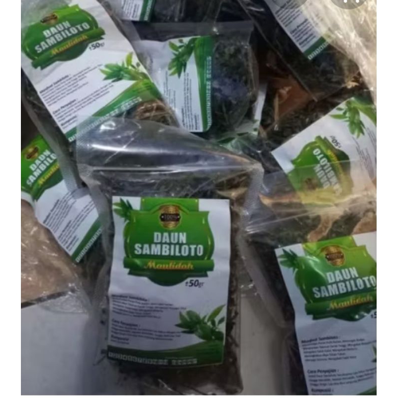 

Herbal Teh Daun Sambiloto//Teh herbal daun sambiloto isi 50 gram