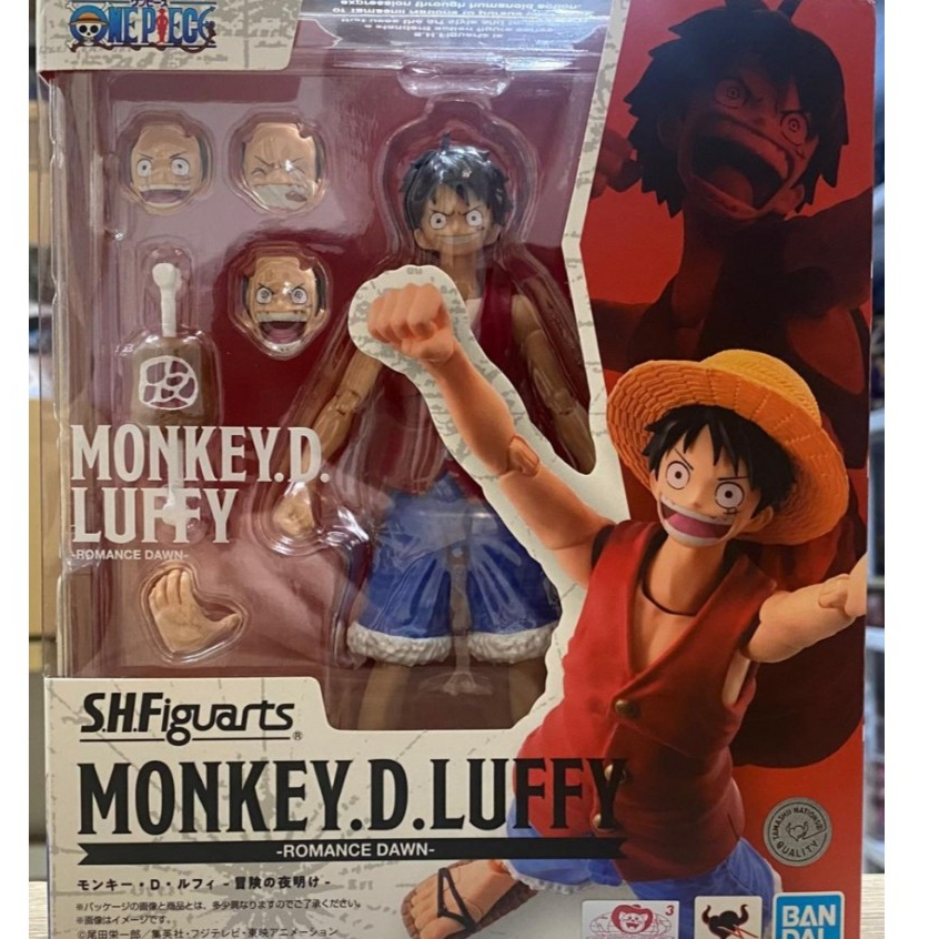 BANDAI S.H.FIGUARTS MONKEY D. LUFFY ROMANCE DAWN SHF SKALA FIGMA MAFEX