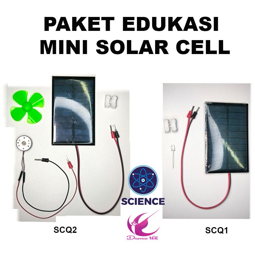 Kit Edukasi Solar Cell Simpel / Paket Edukasi Mini Solar Cell / Edukasi Tenaga Matahari