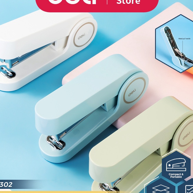 

Terjangkau Deli Stapler Staples Kapasitas 12 Lembar Bahan Tebal TA32