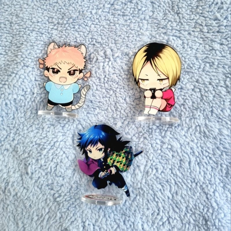 (Take All) Standee Acrylic Yuuji Kenma Giyu unofficial fanmade used jujutsu kaisen haikyuu kimetsu n