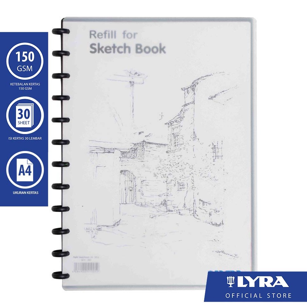 

ART J5R4 LYRA Sketch Book A4 3 Sheets 15gsm Buku Sketsa untuk Menggambar