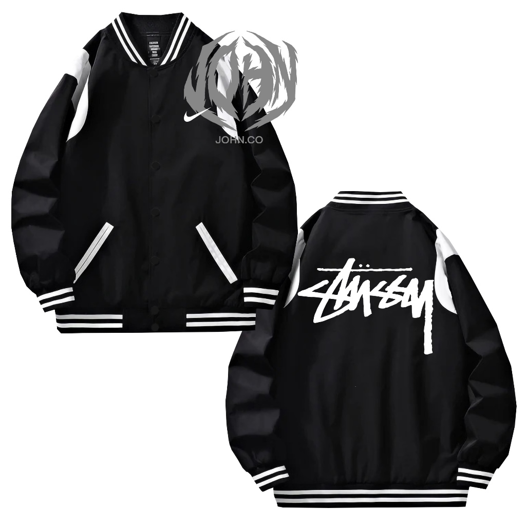 Jaket Varsity Jayjo Stussy x Nice Windbreaker