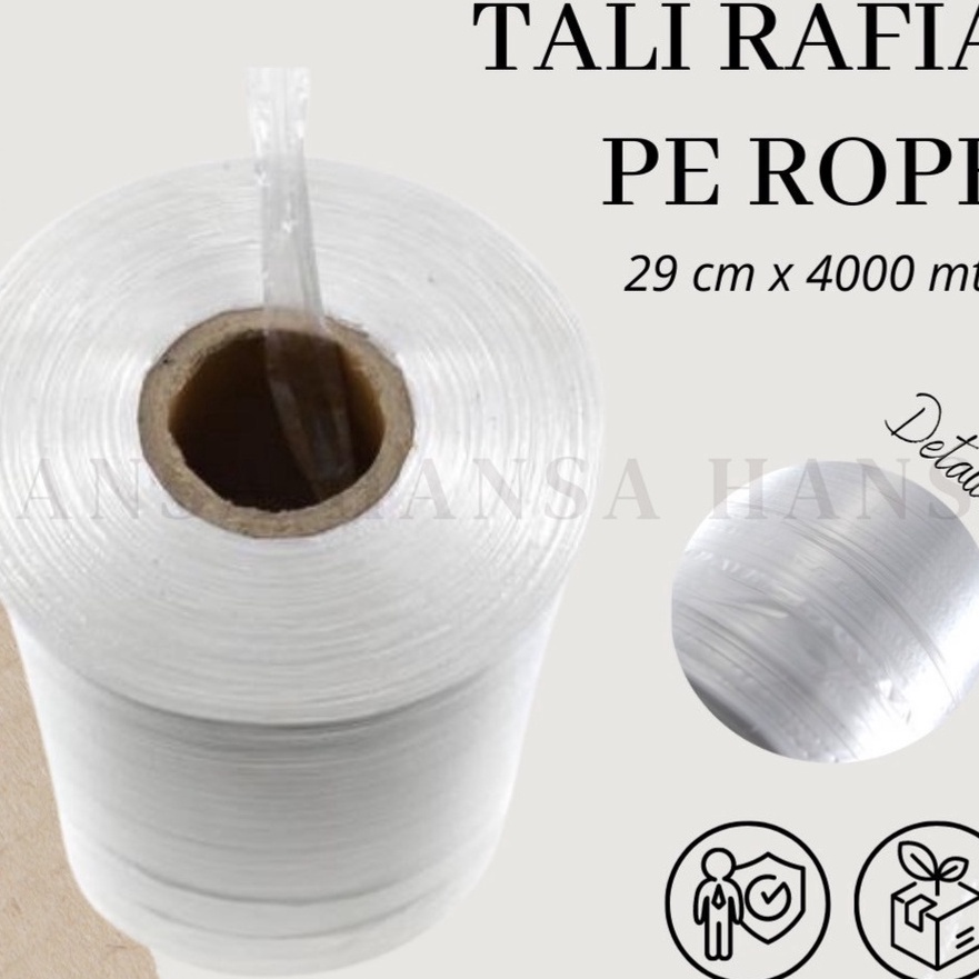 

Hematku 4m x 29cm Tali Rafia MERAH PUTIH Kuat 1 roll 4m