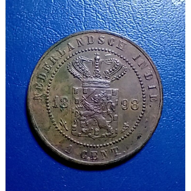 Koin 1 Cent Nederlandsch Indie 1898