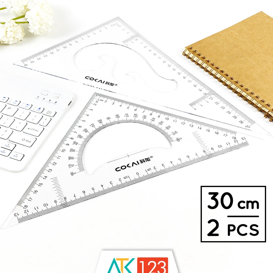 

KI3 Penggaris Mistar Segita Busur Derajat Mal Pola Lengkung Kurva Wayang Jahit Transparan Bening Transparent Clear Triangle Triangular Ruler Protractor French Curve Set 3 cm RLSKJ123