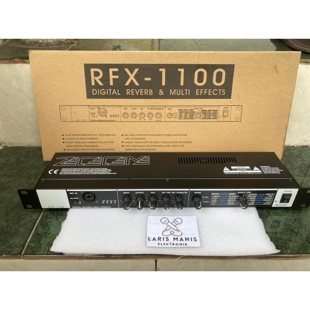 Efek Vokal Zoom RFX 1100 RFX1100 RFX-1100 Effect Vocal Echo Reverb Zoom 1100 Grade A