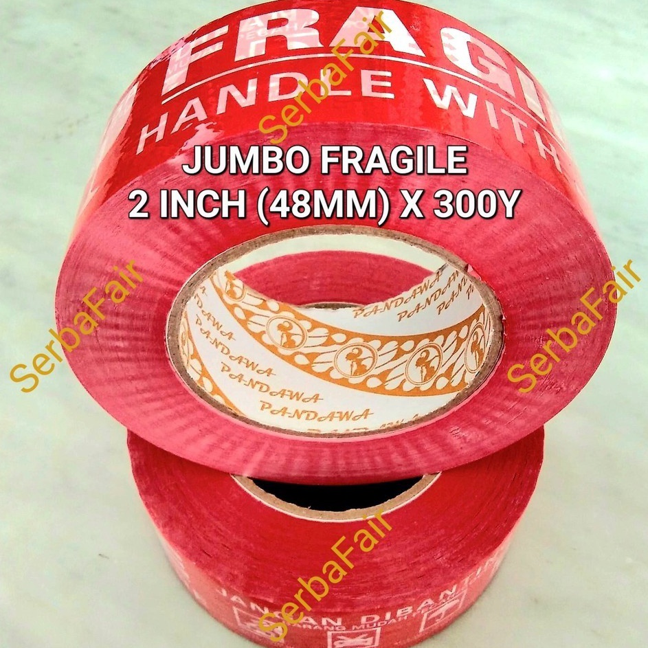 

Kilat Lakban Fragile Pandawa 2 Inch 48mm x 3 Yards Ecos