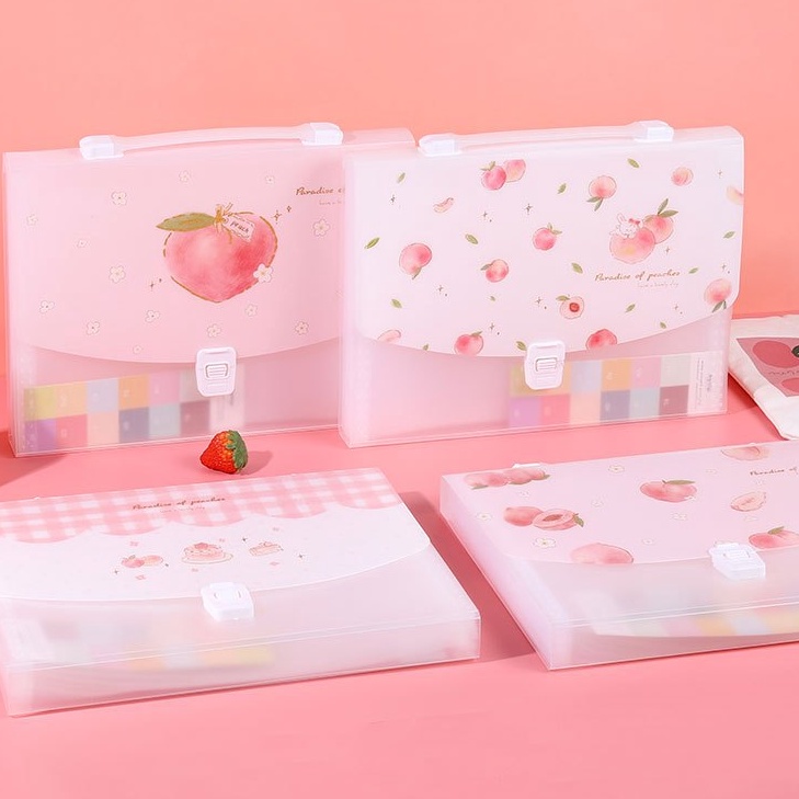 

Hemat Map Folder Plastik Tas dokumen A4 Peach Tempat Penyimpanan Kes Folder File