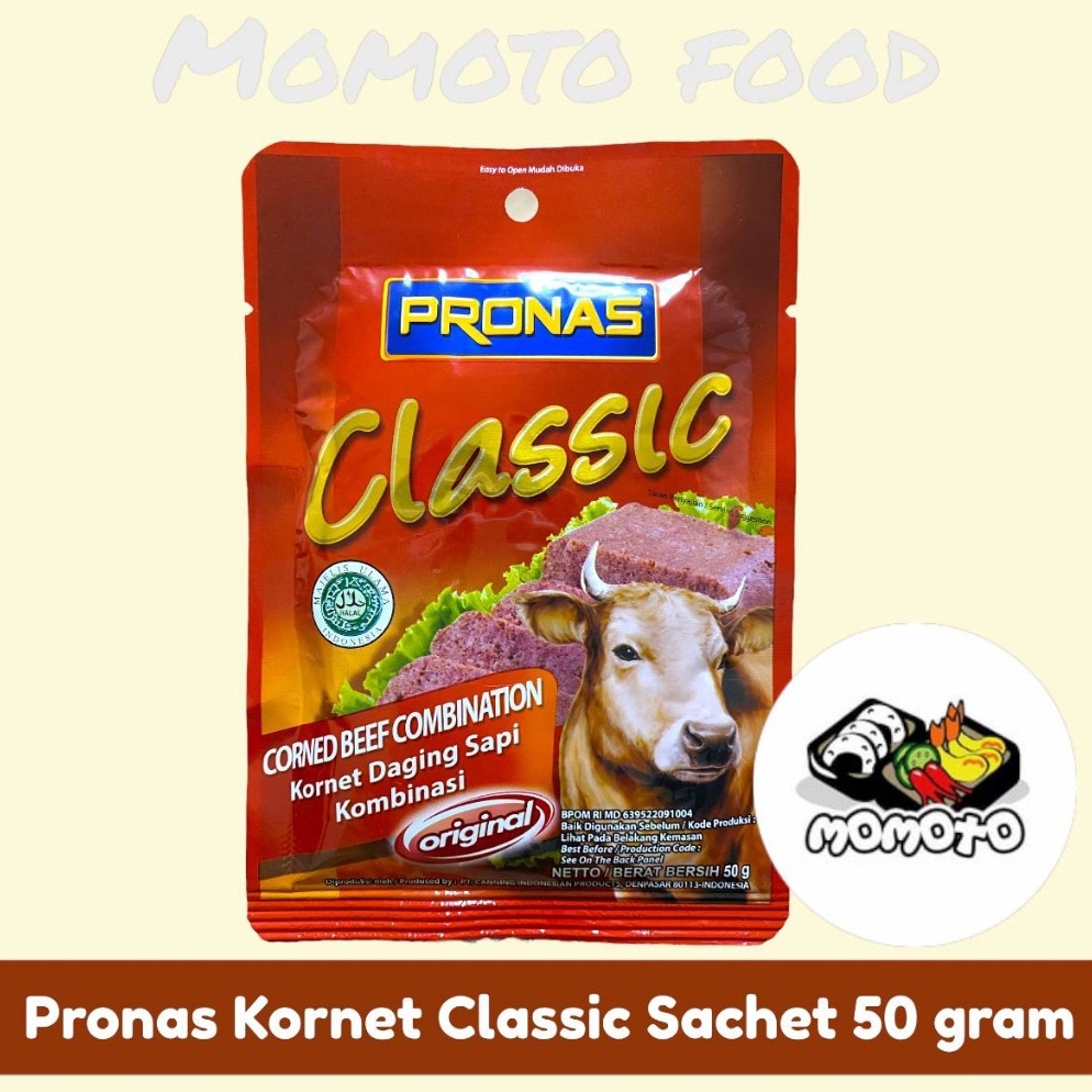 

Promosi Menarik Pronas Kornet Sapi Classic Sachet 5 gram Beef Corned Praktis Instan untuk Indomie Nasi