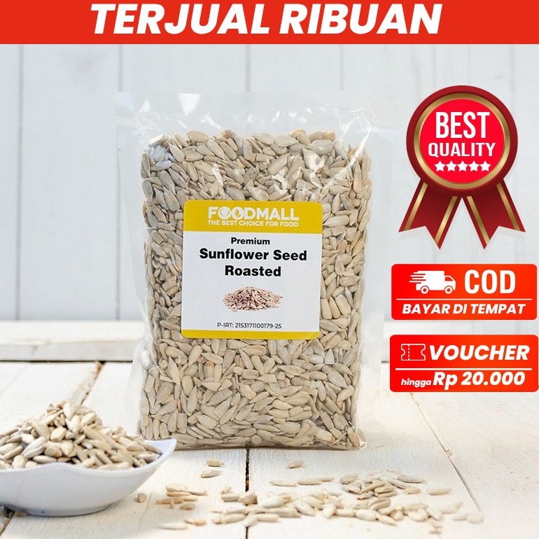 

Promo Sale Sunflower Seed ROASTED 25 gram Biji Bunga Matahari Panggang 25g