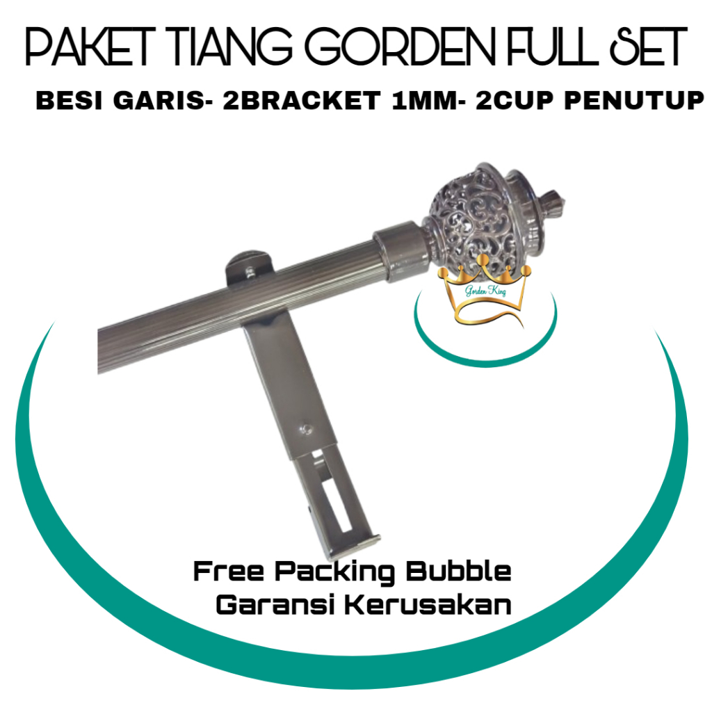 BESI GORDEN BATANG GORDEN REL GORDEN GARIS 1 2 3 4 METER FULL SET